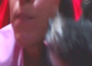 Old whore with a skilled mouth sucking dog dry